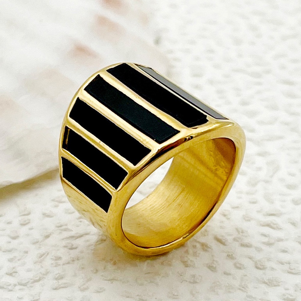 Black Stripes Ring